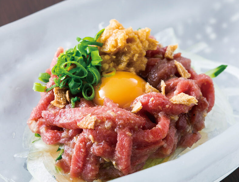108_馬肉のごま塩ユッケ